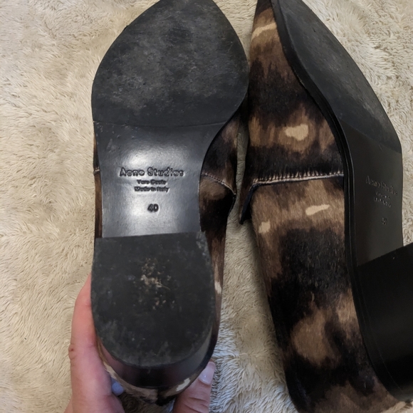Acne Studios Jaycee Pony Hair Loafers size 40 - Picture 3 of 11